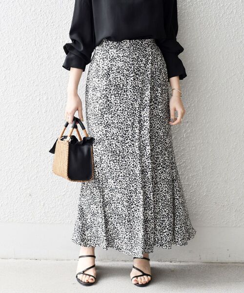 SHIPS（シップス） ロング スカート フラワープリントロングスカート