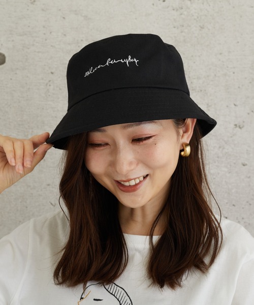 ALMO 帽子 ハット モノトーンロゴバケットハット「YC