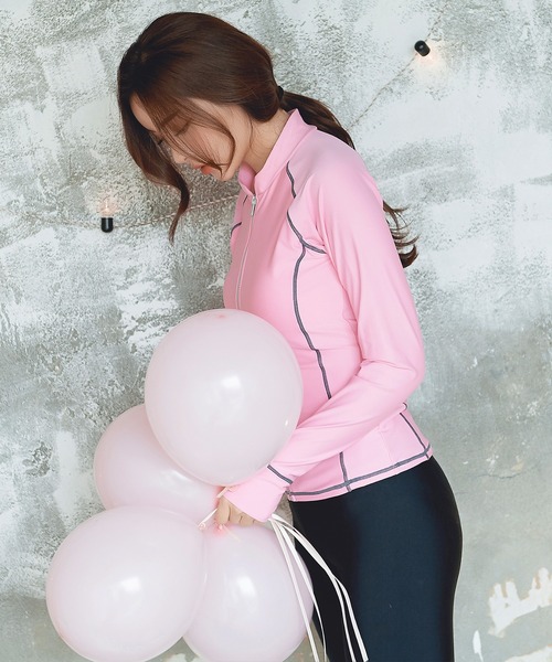 美品 ellesse Lサイズ セパレート 水着 上下セット ピンク 水着