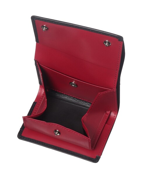 極美品 HIROKO HAYASHI 長財布 LEO 赤・黒 レザー LEO（レオ）長