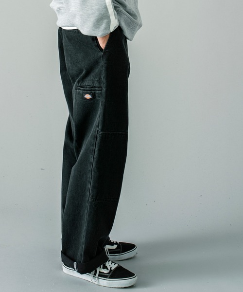 リ*派様 Dickies double knee Jean black Dickies（ディッキーズ） ジーンズ DENIM DOUBLE KNEE WORK PANT