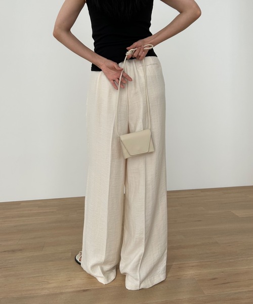 Didot.showroom ローライズツータックワイドスラックス　S Didot.showroom（ディドット ショールーム）の「【XS-Lマルチ