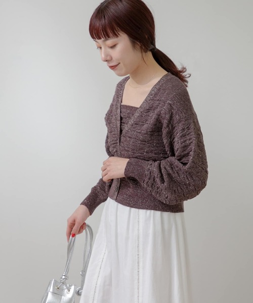 URBAN RESEARCH ROSSO｜F by ROSSO ラメニットビスチェ+