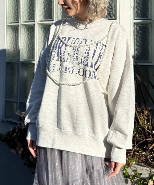 adererror 2020fw フラワー刺繍　スウェット　グレー adererror 2020fw フラワー刺繍スウェットグレー