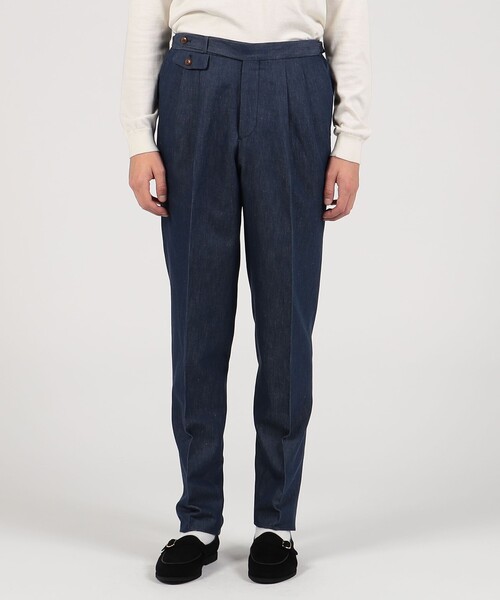 GERMANO ジェルマーノ　デニムシャンブレー　グルカ　サイズ46 GERMANO ジェルマーノ デニムシャンブレー グルカ サイズ46 GERMANO