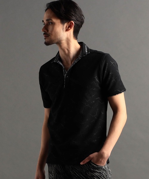 メンズウェア CLUBHAUS SAYHELLO Callaway + CLUBHAUS S/S Polo - Black | CLUBHAUS