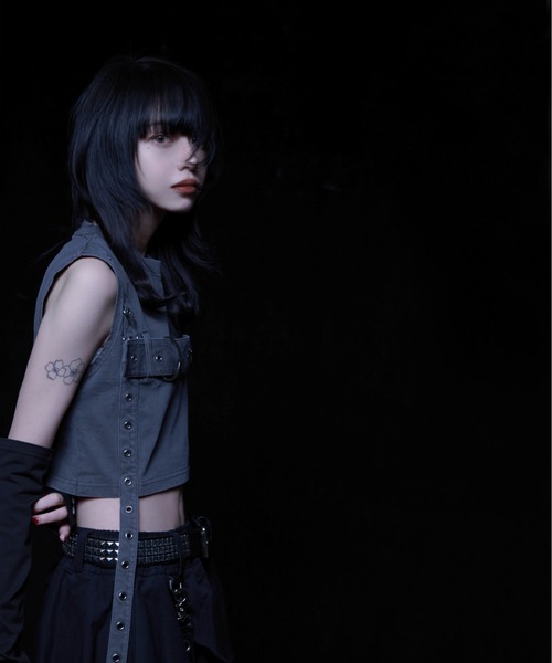 REFLEM/レフレム』ショルダーベルトリブトップス（その他