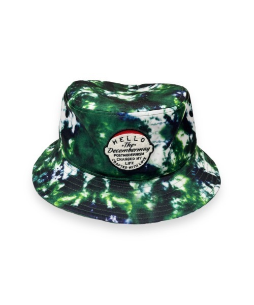 DECEMBERMAY 帽子 ハット Tie dye art iridescent Bucket hat