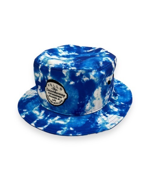 DECEMBERMAY 帽子 ハット Tie dye art iridescent Bucket hat