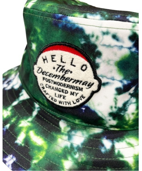 DECEMBERMAY 帽子 ハット Tie dye art iridescent Bucket hat