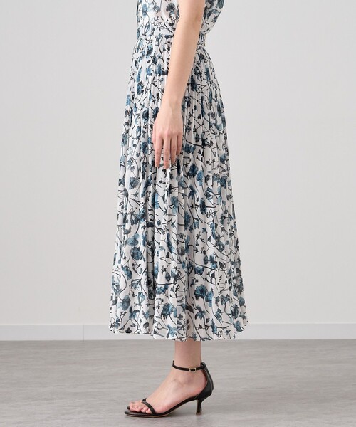 【新品】ANAYI アナイ ボタニカルプリント プリーツスカート ピンク 36 bouquet プリント プリーツスカート|ANAYI OFFICIAL ONLINE STORE