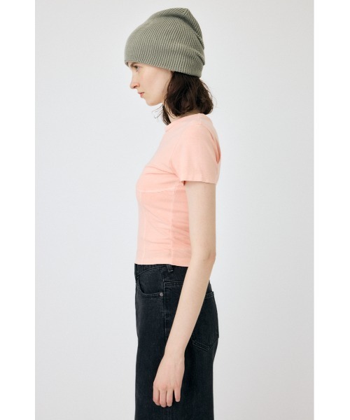 MOUSSY tシャツ PIGMENT SWITCHING LOGO Tシャツ レディース