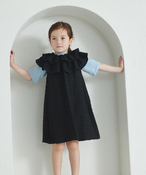 simone rocha× kidsキッズフリル付き白ドレスワンピース sgkkid093.jpg