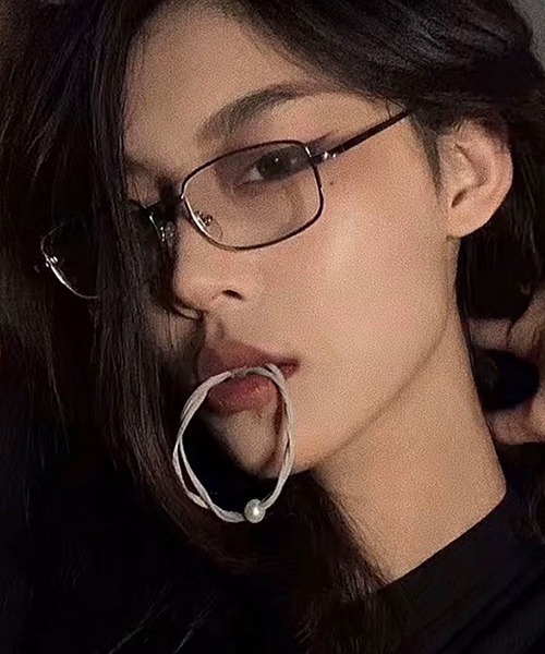 メガネ c.u.l 伊達メガネ メガネ 眼鏡 ユニセックス スクエア型メタル