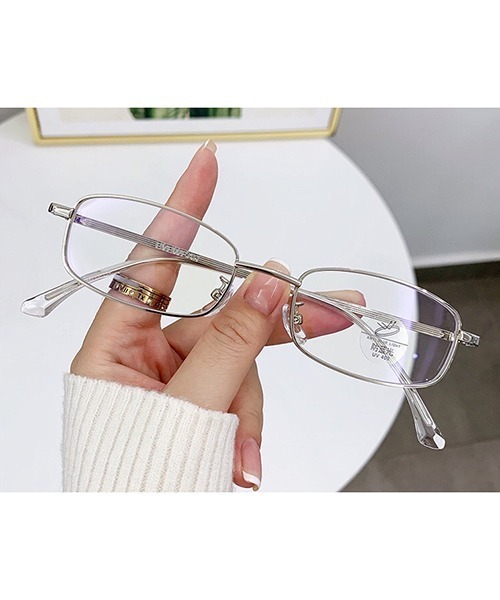 洗練デザイン 高級感あふれるシンプル伊達メガネ メンズ レディース c.u.l 伊達メガネ メガネ 眼鏡 ユニセックス スクエア型メタルフレーム