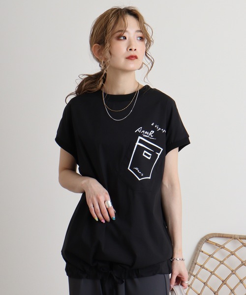 tシャツ Eglantine ドッキングカットソー レディース