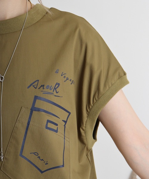 EGLANTINE tシャツ Eglantine ドッキングカットソー レディース