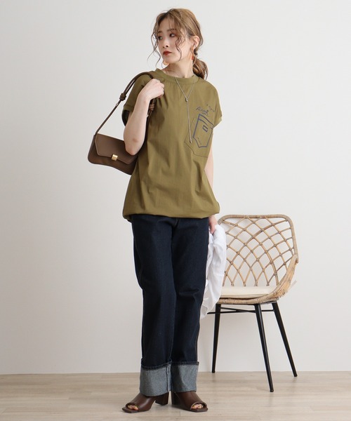 tシャツ Eglantine ドッキングカットソー レディース EGLANTINE tシャツ Eglantine ドッキングカットソー レディース