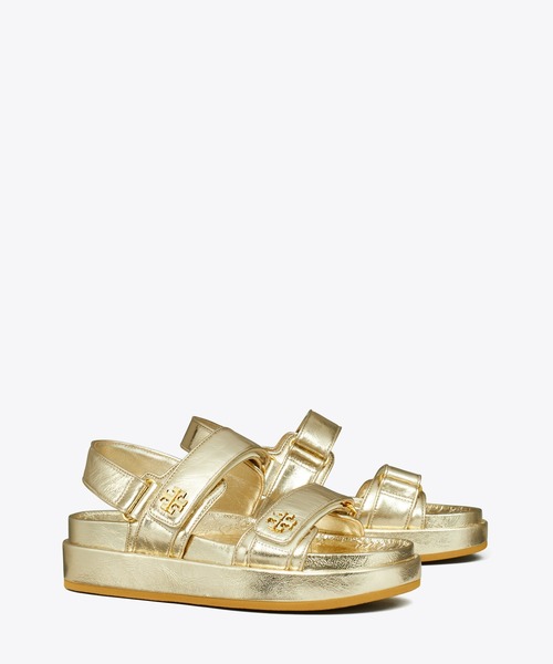 TORY BURCH トリーバーチ 7M 24.0サンダル レディース ゴールド TORY BURCH サンダル キラ スポーツサンダル レディース