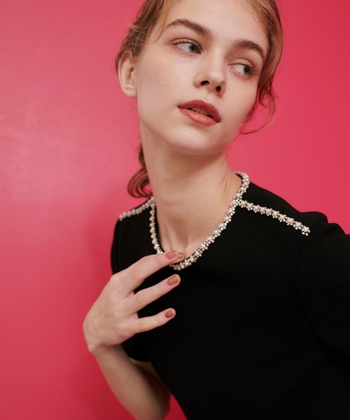 新品 LOULOU WILLOUGHBY ビジューミニワンピース allureville｜【LOULOU WILLOUGHBY】ビジューミニワンピース