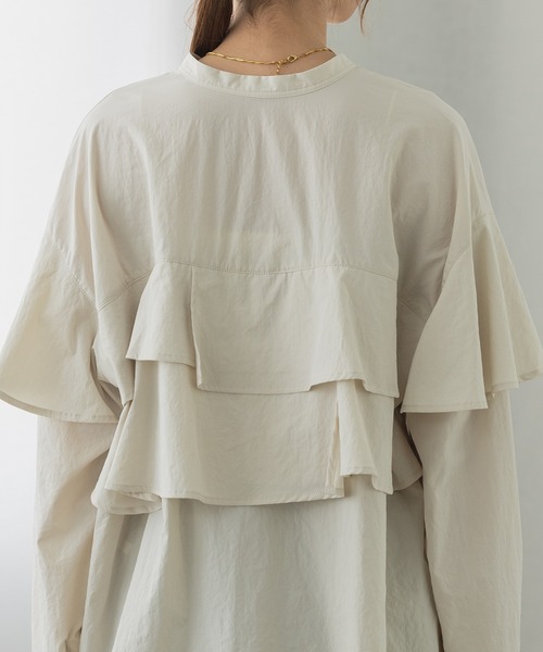 Theory - 【kenjapon】Theory 22ss フリルデザインブラウス Theory 22ss フリルデザインブラウス