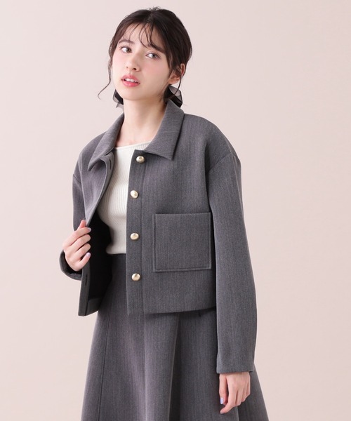 JILLSTUART FUR COLLAR PEACOAT