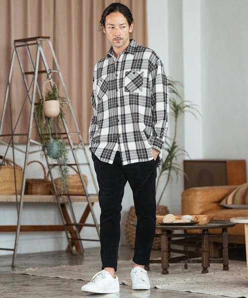 CAMBIO（カンビオ） シャツ ms5788-ヴィンテージチェックビッグ