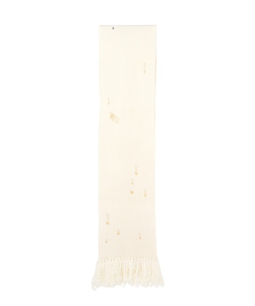 小物 KAMIYA Distressed Knit Muffler KAMIYA マフラー Distressed Knit Muffler メンズ : ZOZOTOWN