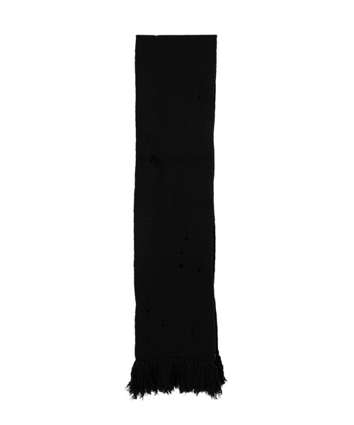 小物 KAMIYA Distressed Knit Muffler KAMIYA マフラー Distressed Knit Muffler メンズ : ZOZOTOWN