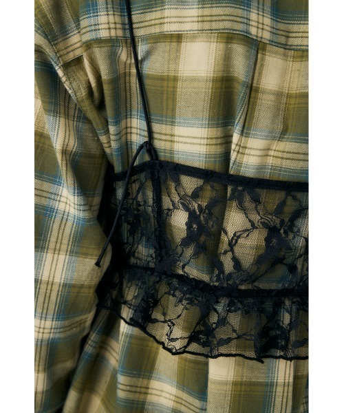 ブラウス シャツ LACY BUSTIER LAYERED シャツ レディース MOUSSY ブラウス シャツ LACY BUSTIER LAYERED レディース