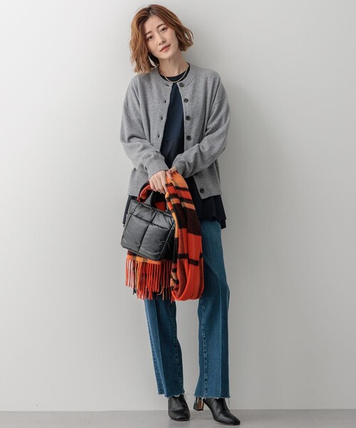 【Oggi12月号掲載/洗える】ピュアカシミヤ ニットカーディガン Oggi12月号掲載/洗える】ピュアカシミヤ ニットカーディガン