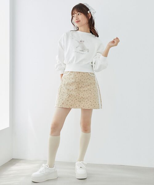 MAJESTIC LEGON（マジェスティックレゴン） スカート レースラインミニ