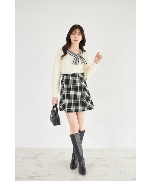 CHIEKO+ スカート インナー付き サイズ36 tocco closet（トッコ クローゼット） スカート 「ZOZO限定」インナー