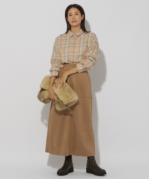 LE エルイー チェックシャツ LE エルイー チェックシャツ ブルー レショップ - メルカリ