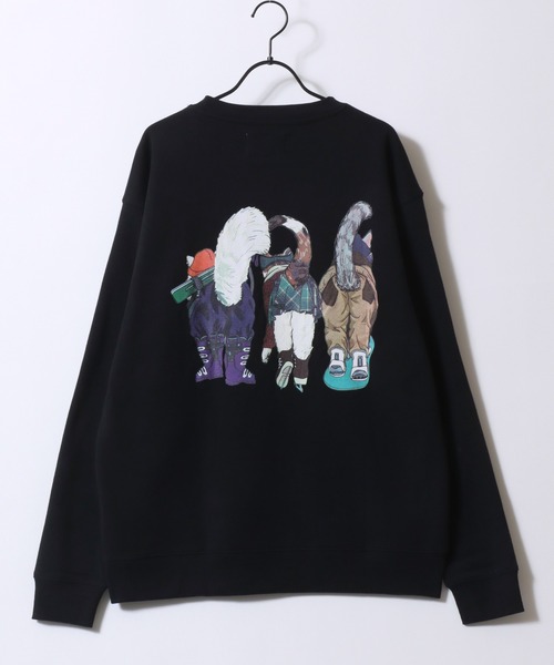 SITRY（シトリー） トレーナー スウェット Cat ＆ Dog Print Sweat