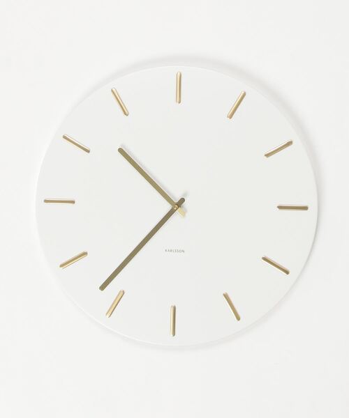 Karlsson Belle numbers 掛け時計 時計 クロック カールソン◇Karlsson KA5761GR◇リーフガラス壁掛け時計◇Ø40cm