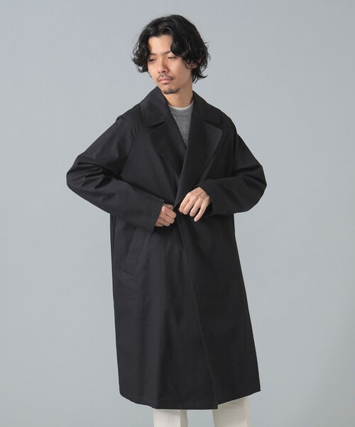 【別注】hevo / BRINDISI コットンギャバジン ダブルブレスト 44 HEVO コート ジャケット 「別注」hevo / BRINDISI コットン