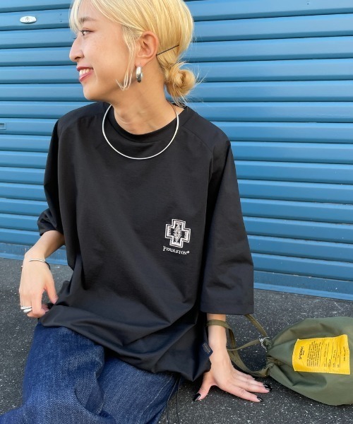 tシャツ 「PENDLETON/ペンドルトン」 別注 ドローコード付き ネイティブ柄ワンポイントロゴ刺繍Tシャツ レディース メンズ