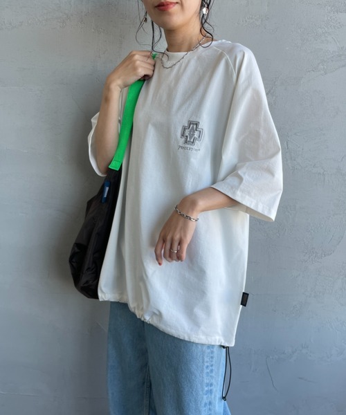 tシャツ 「PENDLETON/ペンドルトン」 別注 ドローコード付き ネイティブ柄ワンポイントロゴ刺繍Tシャツ レディース メンズ PENDLETON tシャツ 「PENDLETON/ペンドルトン」 別注 ドロー