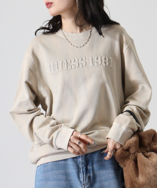 GUESS（ゲス） トレーナー スウェット GUESS PUFFY GUESS CN