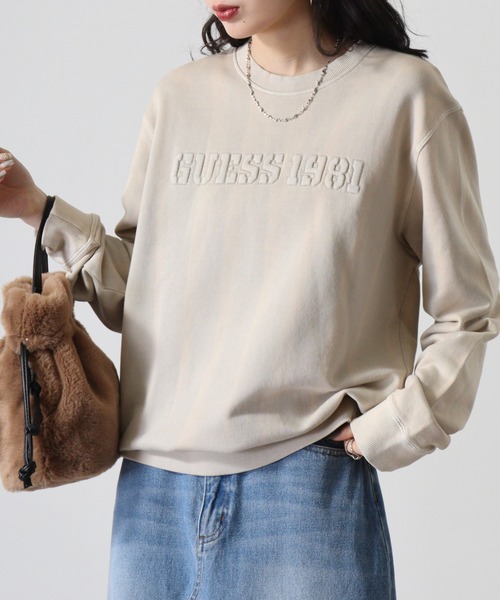 GUEES ゲス トレーナー GUESS（ゲス） トレーナー スウェット 刺繍ロゴトレーナー 正規品