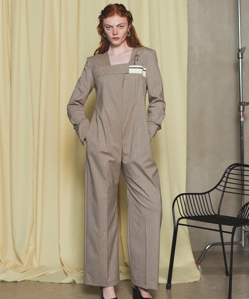 サロペット・オーバーオール・オールインワン Maison Special / Loose Jacket All In One セール】Loose Jacket All In One Outfit/ルーズジャケット