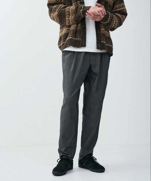 j.n.r.d パンツ j.n.r.d/静電防止機能付き裏起毛タックテーパード