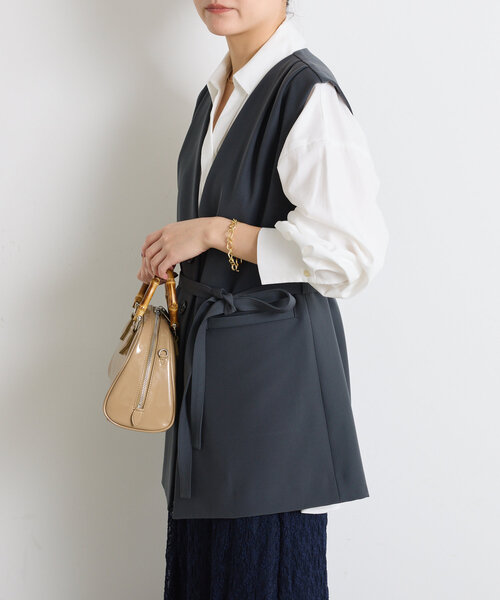ベスト ジレ フレンチスリーブジレ レディース COLLAGE GALLARDAGALANTE ベスト ジレ フレンチスリーブジレ