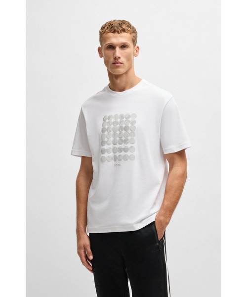 tシャツ コットンインターロック Tシャツ サークルアートワーク メンズ