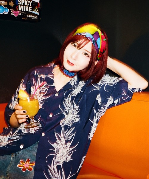 おとん着用　完売　Schott アロハシャツ カクタス柄 Schott N.Y.C シャツ Schott/ショット/RAYON SHIRT CACTUS