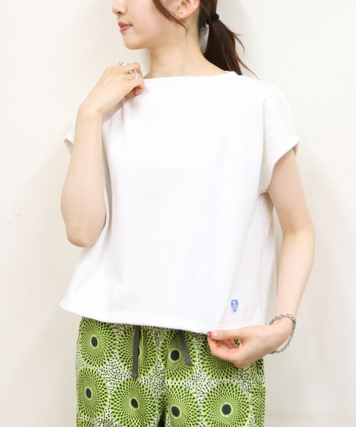 tシャツ ORCIVAL/オーシバル　フレンチスリーブボートネックプルオーバー　ソリッド　FRENCH SLEEVE BOATNECK P.O. SO