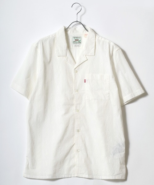 90s Levis 短丈 オープンカラーシャツ 半袖シャツ ホワイト 90s Levi's ワークシャツ 半袖シャツ ホワイト L - メルカリ