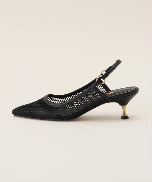 GRISE 5cmポイントテッドメッシュスリングバック LE TALON パンプス 「追加」GRISE5cmポインテッドメッシュ