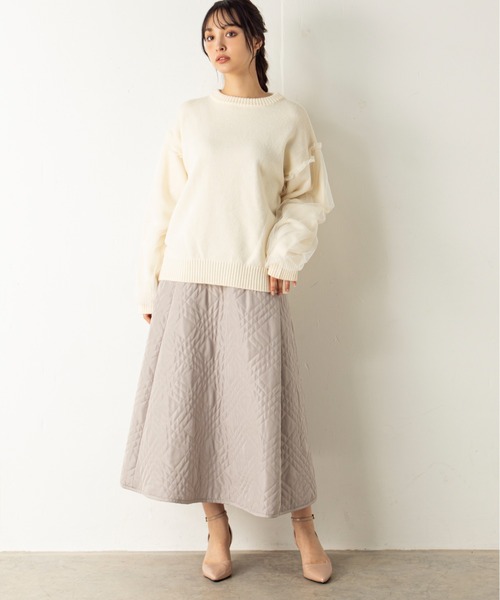 「MILLION CARATS」 長袖ニット FREE オフホワイト レディース_画像6